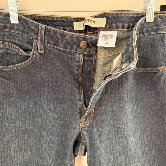 Gap Bootcut Stretch Dark Wash Denim Blue Jeans Size 12/34 TALL 33" Inseam Casual - Picture 9 of 13